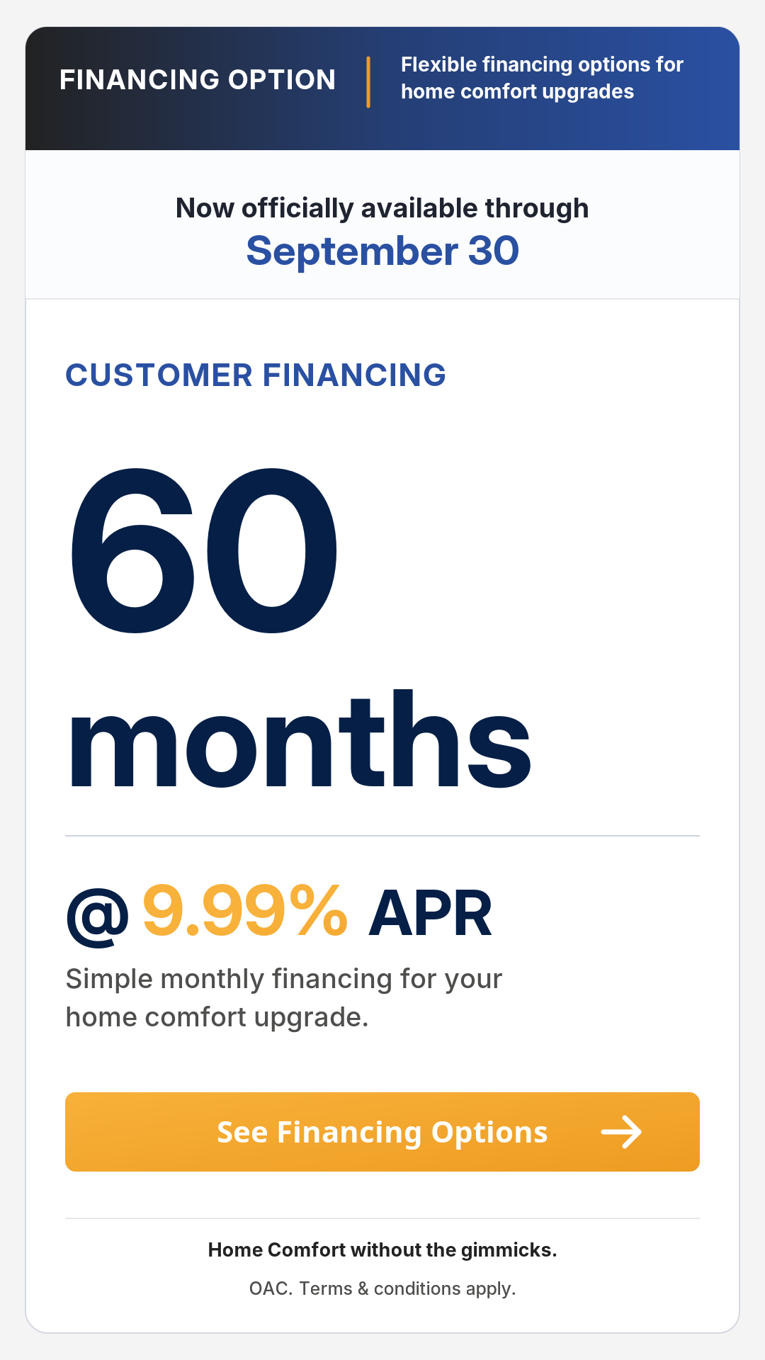 smhc financing 60 months mobile